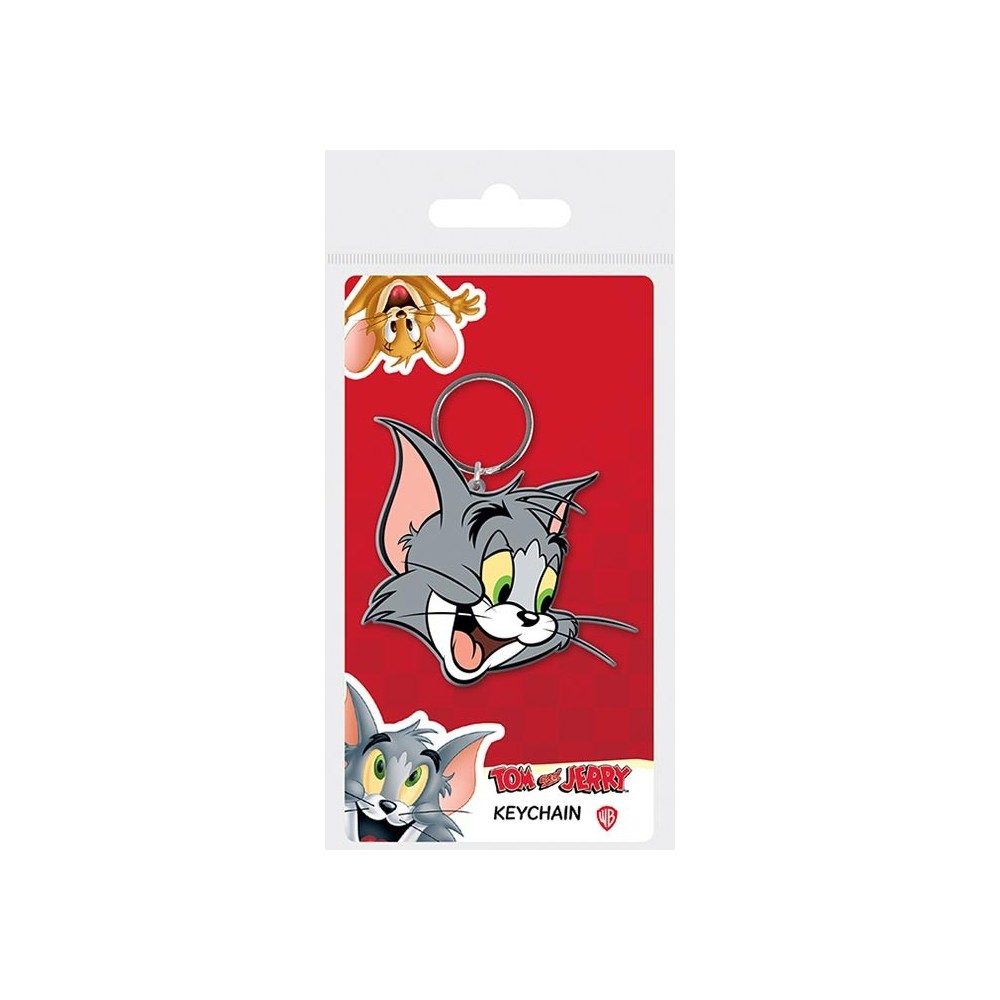 TOM AND JERRY - TOM RUBBER KEYCHAIN PORTACHIAVI IN GOMMA PYRAMID INTERNATIONAL