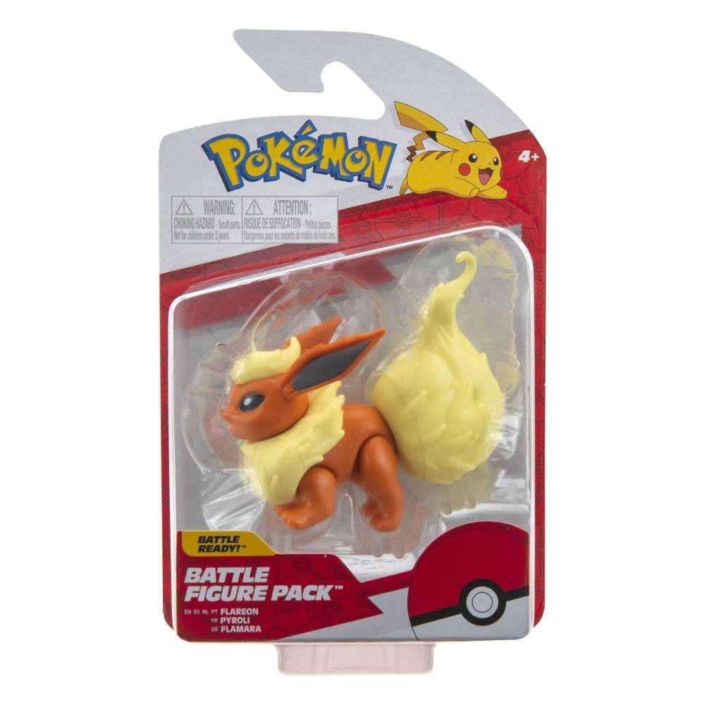 POKEMON BATTLE FIGURE PACK FLAREON ACTION FIGURE JAZWARES