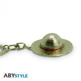 ONE PIECE 3D METAL KEYCHAIN LUFFY HAT PORTACHIAVI CAPPELLO DI PAGLIA ABYSTYLE