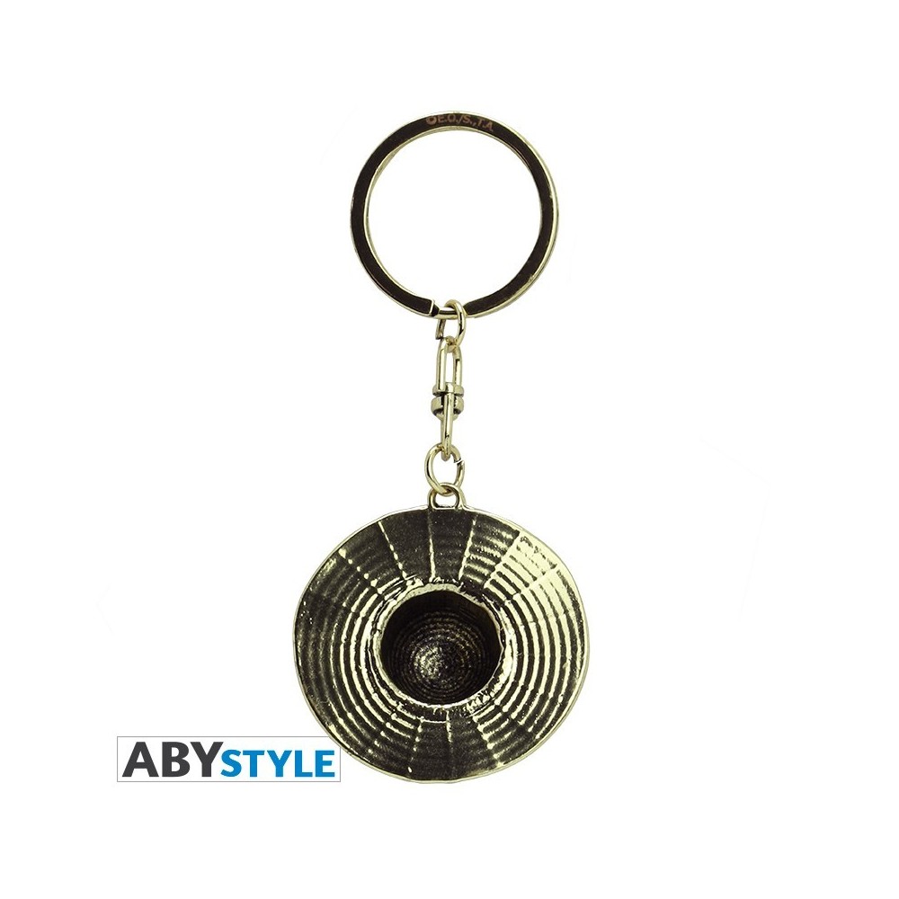 ABYSTYLE ONE PIECE 3D METAL KEYCHAIN LUFFY HAT