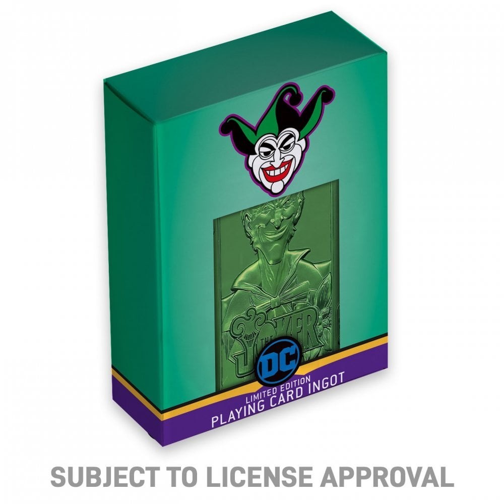 FANATTIK THE JOKER PLAYING CARD LIMITED EDITION INGOT