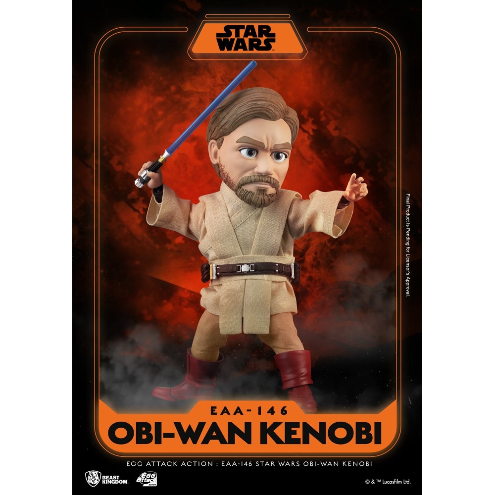 BEAST KINGDOM STAR WARS OBI-WAN KENOBI EGG ATTACK ACTION FIGURE