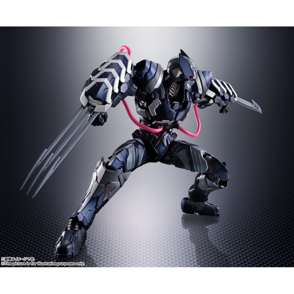 TECH-ON AVENGERS VENOM SYMBIOTE WOLVERINE S.H. FIGUARTS ACTION FIGURE BANDAI