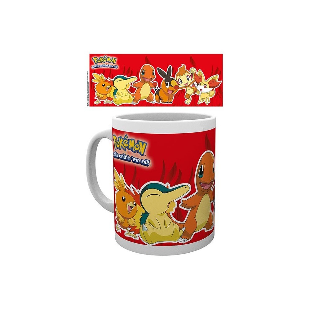POKEMON FIRE STARTERS MUG TAZZA GB EYE