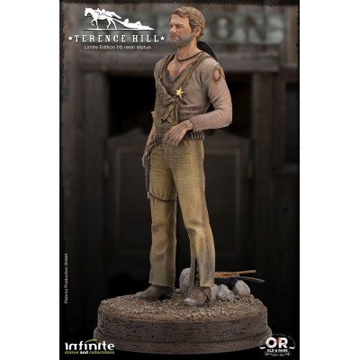 TERENCE HILL TRINITA STATUA 32 CM 1/6 OLD AND RARE RESINA FIGURE INFINITE STATUE