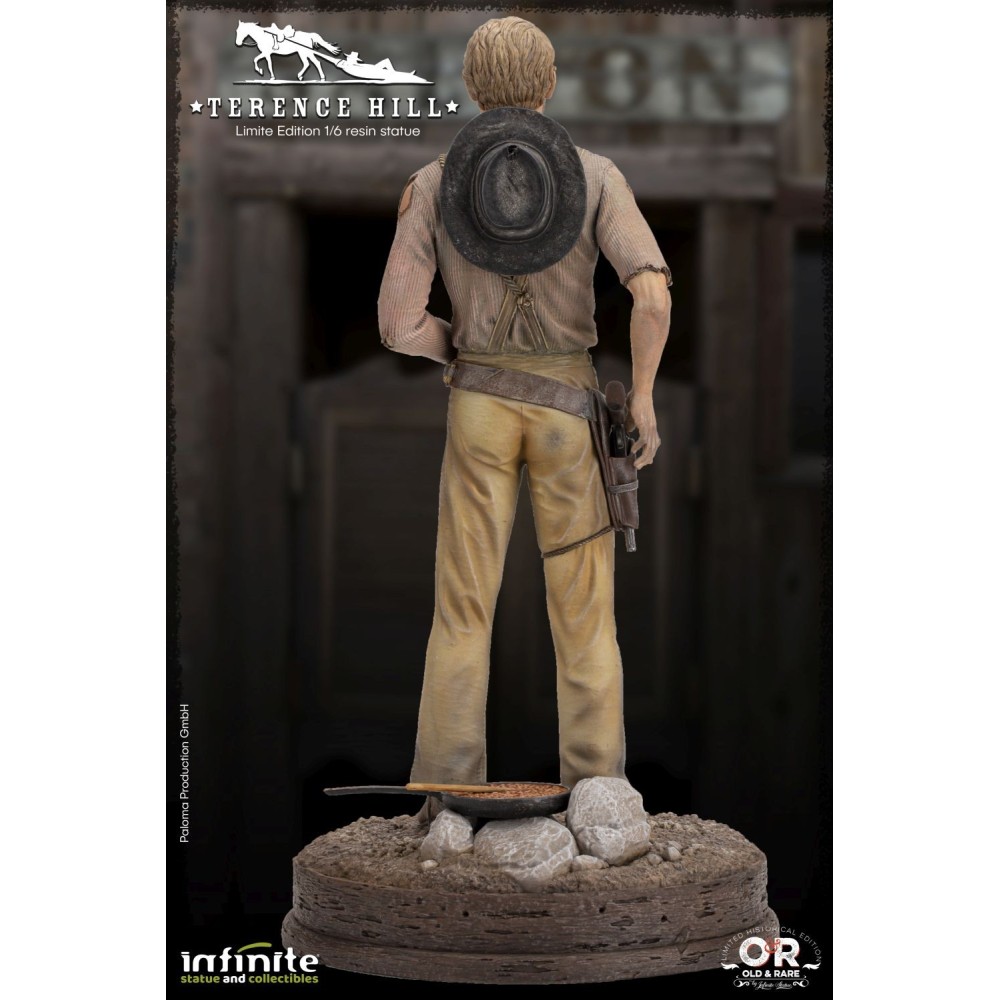 INFINITE STATUE TERENCE HILL TRINITA STATUE 32 CM 1/6 OLD AND RARE RESIN FIGURE
