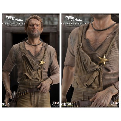 TERENCE HILL TRINITA STATUA 32 CM 1/6 OLD AND RARE RESINA FIGURE INFINITE STATUE