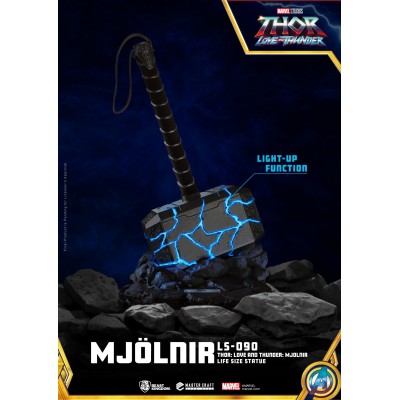 BEAST KINGDOM THOR LOVE AND THUNDER MJOLNIR LIGHT UP FULL SCALE 1/1 REPLICA STATUE