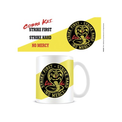 TAZZA COBRA KAI STRIKE FIRST STRIKE HARD NO MERCY MUG PALADONE PRODUCTS