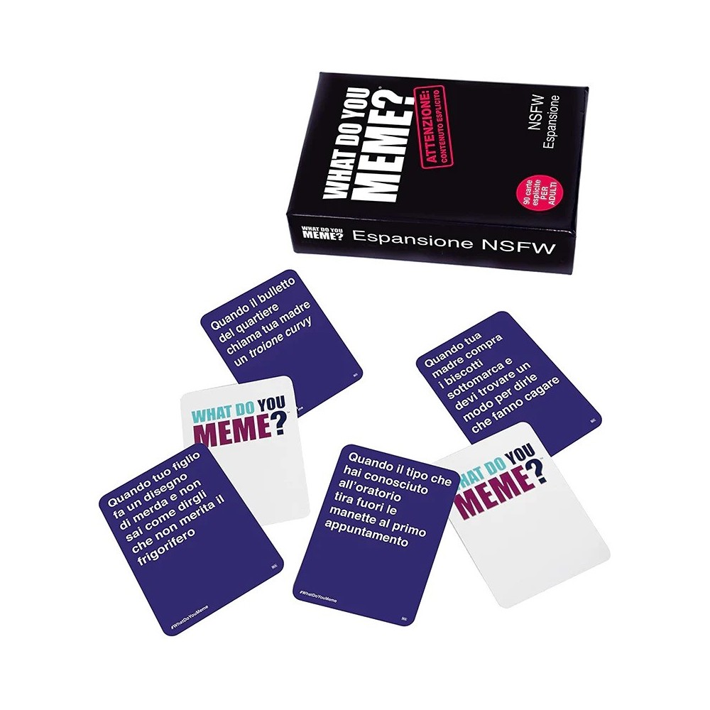 WHAT DO YOU MEME? ESPANSIONE NSFW GIOCO DA TAVOLO ITALIANO YAS! GAMES