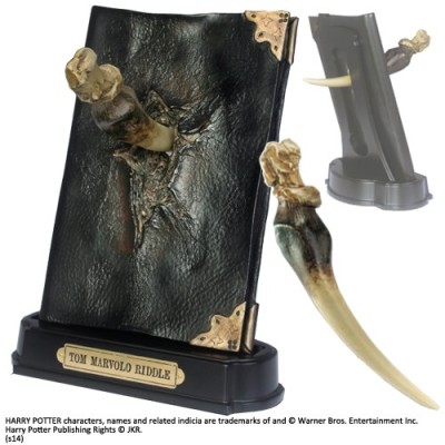 HARRY POTTER - DIARIO TOM RIDDLE DIARY AND BASILISK FANG NOBLE COLLECTIONS
