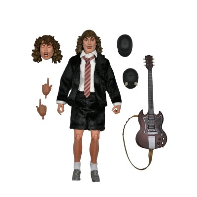 NECA AC/DC ANGUS YOUNG HIGHWAY TO HELL CLOTHED ACTION FIGURE