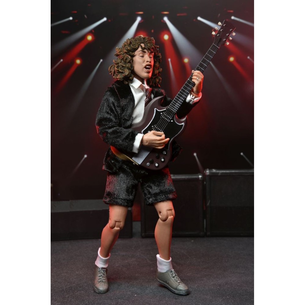 NECA AC/DC ANGUS YOUNG HIGHWAY TO HELL CLOTHED ACTION FIGURE