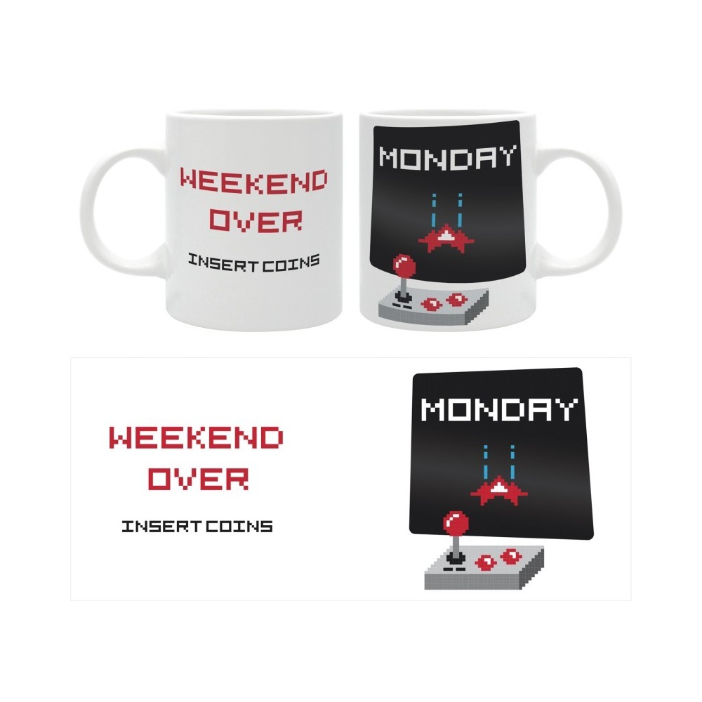WEEKEND OVER RETRO GAMING MUG TAZZA THE GOOD GIFT