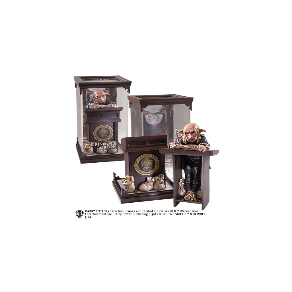 HARRY POTTER MAGICAL CREATURES - GRINGOTTS GOBLIN STATUA FIGURE NOBLE COLLECTIONS