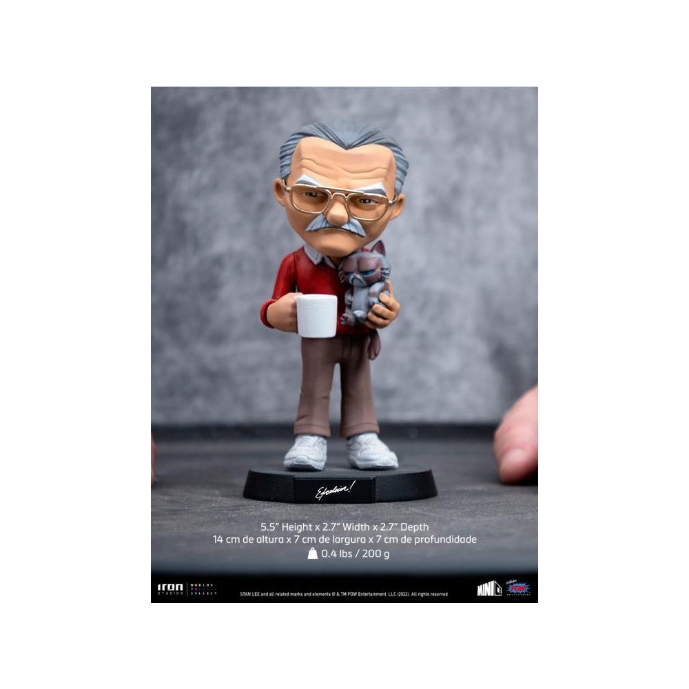 IRON STUDIOS STAN LEE AND GRUMPY CAT MINICO FIGURE STATUE