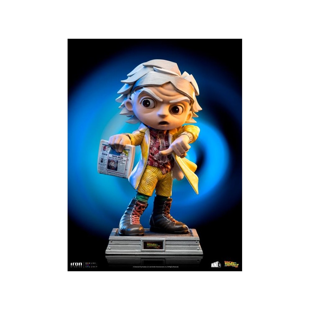 IRON STUDIOS BACK TO THE FUTURE II DOC BROWN MINICO FIGURE STATUE