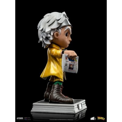 RITORNO AL FUTURO II DOC BROWN MINICO FIGURE STATUA IRON STUDIOS
