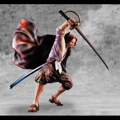 MEGAHOUSE ONE PIECE P.O.P. RED HAIRED SHANKS STATUE FIGURE
