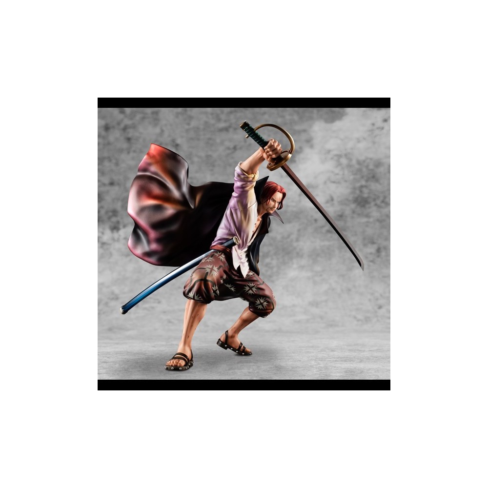 MEGAHOUSE ONE PIECE P.O.P. RED HAIRED SHANKS STATUE FIGURE