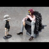 MEGAHOUSE ONE PIECE P.O.P. LIMITED CORAZON AND LAW STATUE FIGURE
