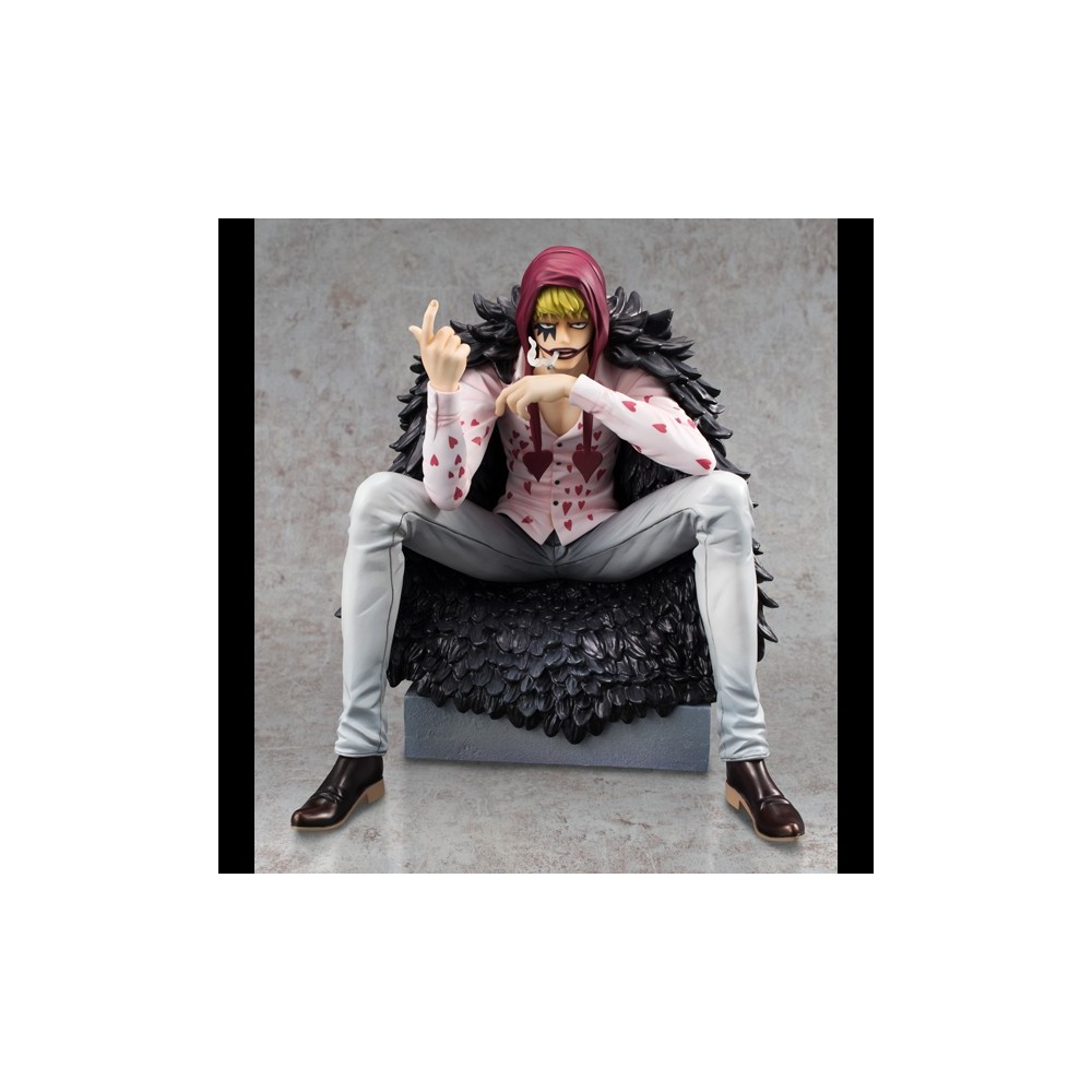 MEGAHOUSE ONE PIECE P.O.P. LIMITED CORAZON AND LAW STATUE FIGURE