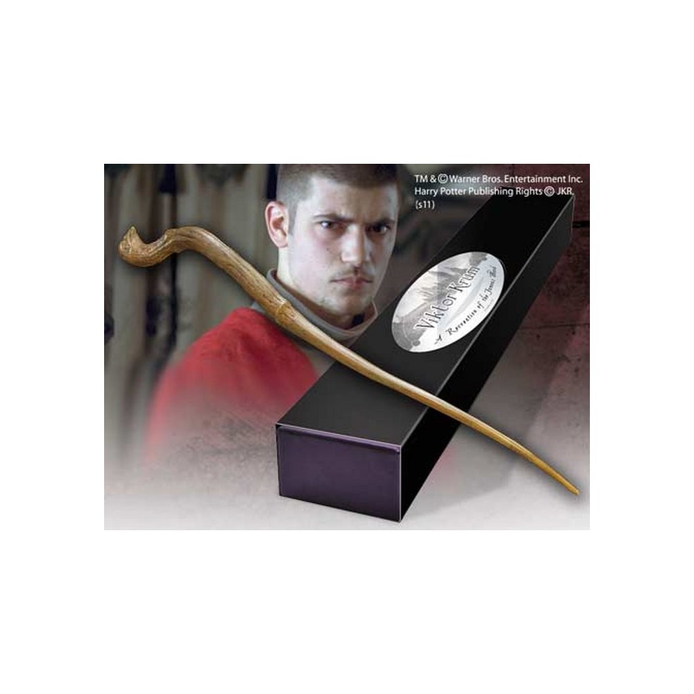 HARRY POTTER WAND VIKTOR KRUM REPLICA BACCHETTA NOBLE COLLECTIONS