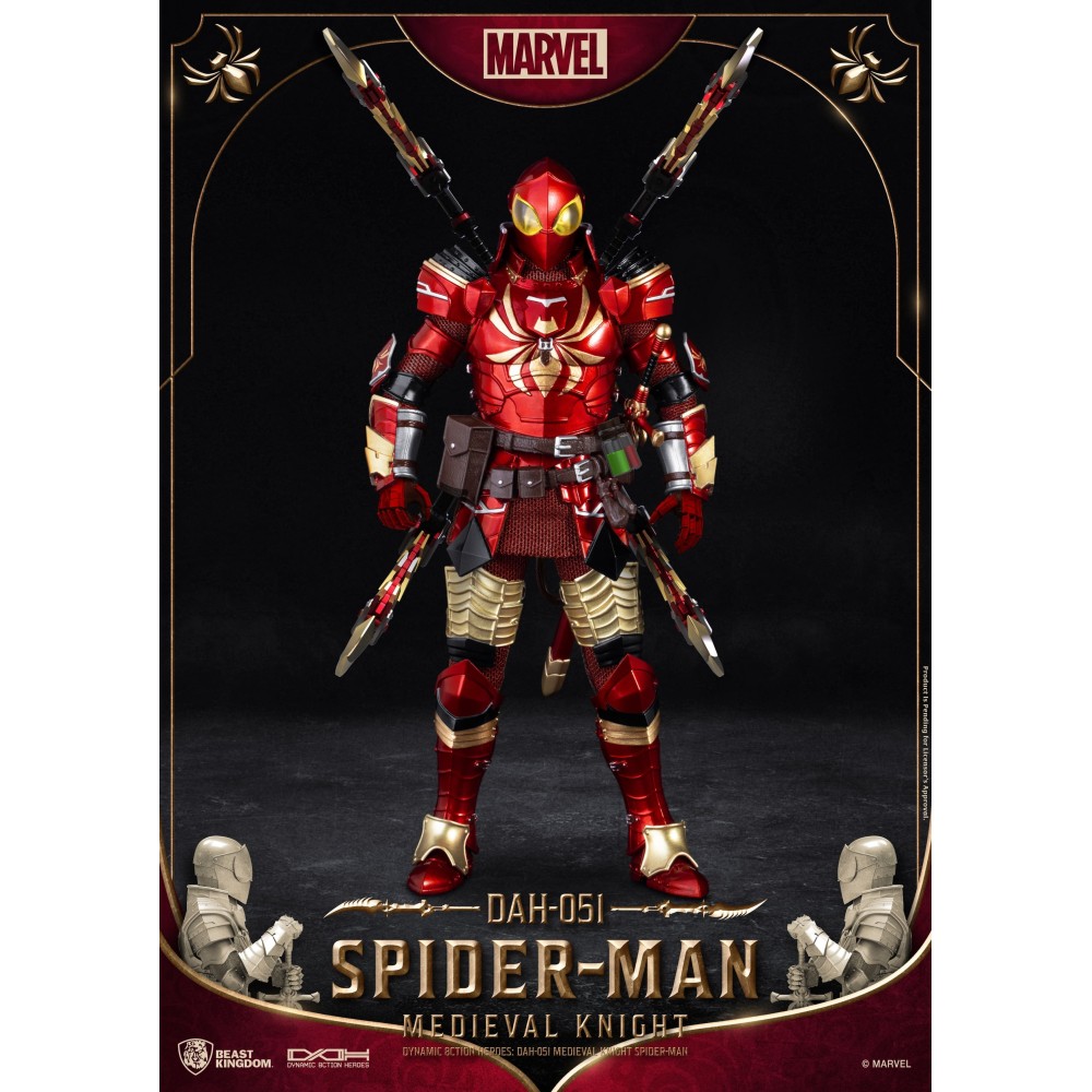SPIDER-MAN MEDIEVAL KNIGHT DAH-051 ACTION FIGURE BEAST KINGDOM