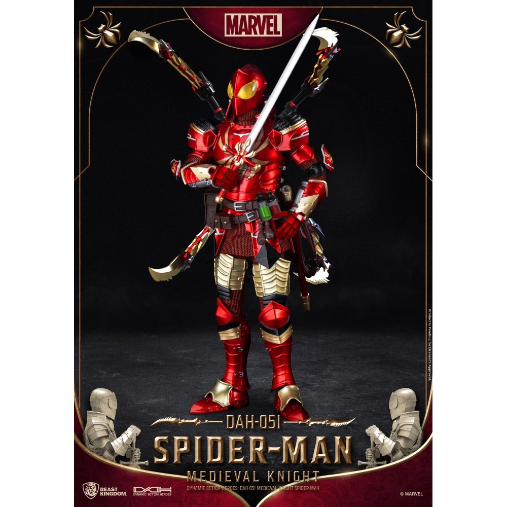 SPIDER-MAN MEDIEVAL KNIGHT DAH-051 ACTION FIGURE BEAST KINGDOM