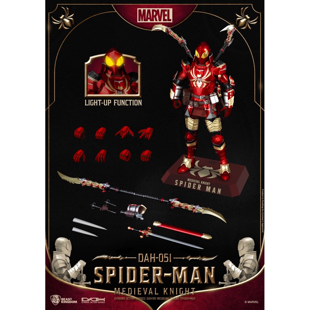 SPIDER-MAN MEDIEVAL KNIGHT DAH-051 ACTION FIGURE BEAST KINGDOM