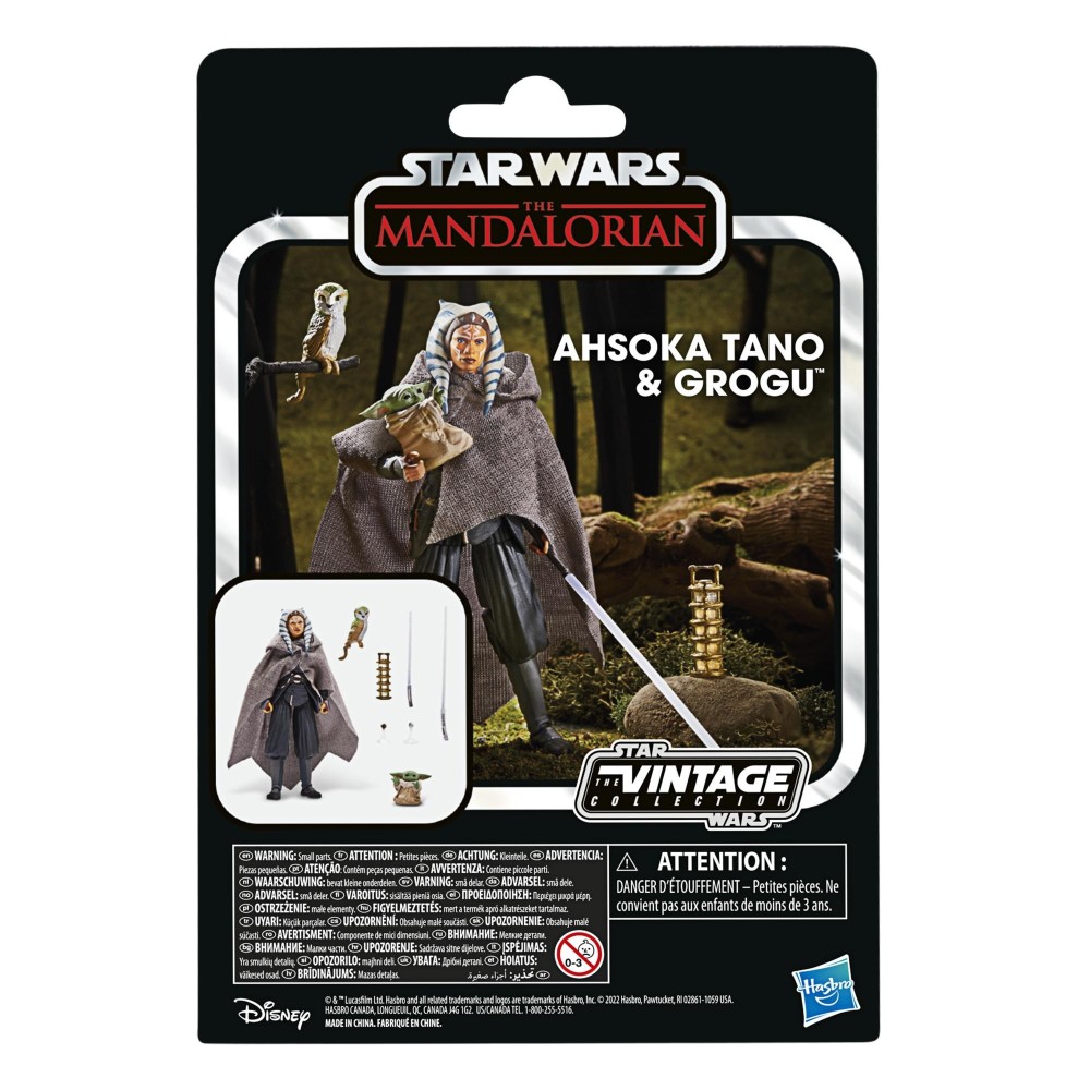 HASBRO STAR WARS THE VINTAGE COLLECTION AHSOKA TANO AND GROGU ACTION FIGURE