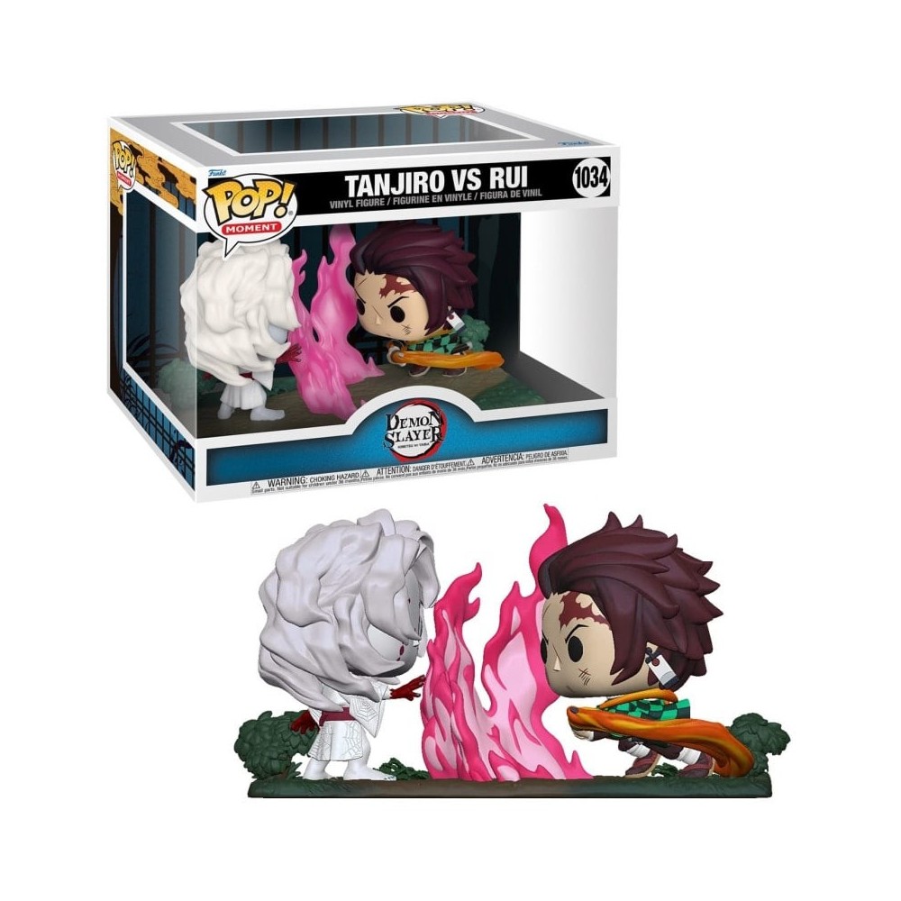 FUNKO POP! DEMON SLAYER TANJIRO VS RUI BOBBLE HEAD KNOCKER FIGURE FUNKO
