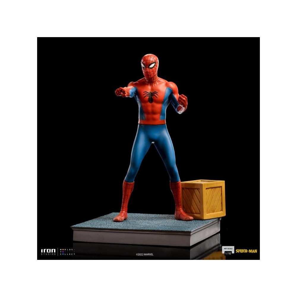 IRON STUDIOS SPIDER-MAN ANIMATED 60'S ART SCALE 1/10 STATUE FIGURE