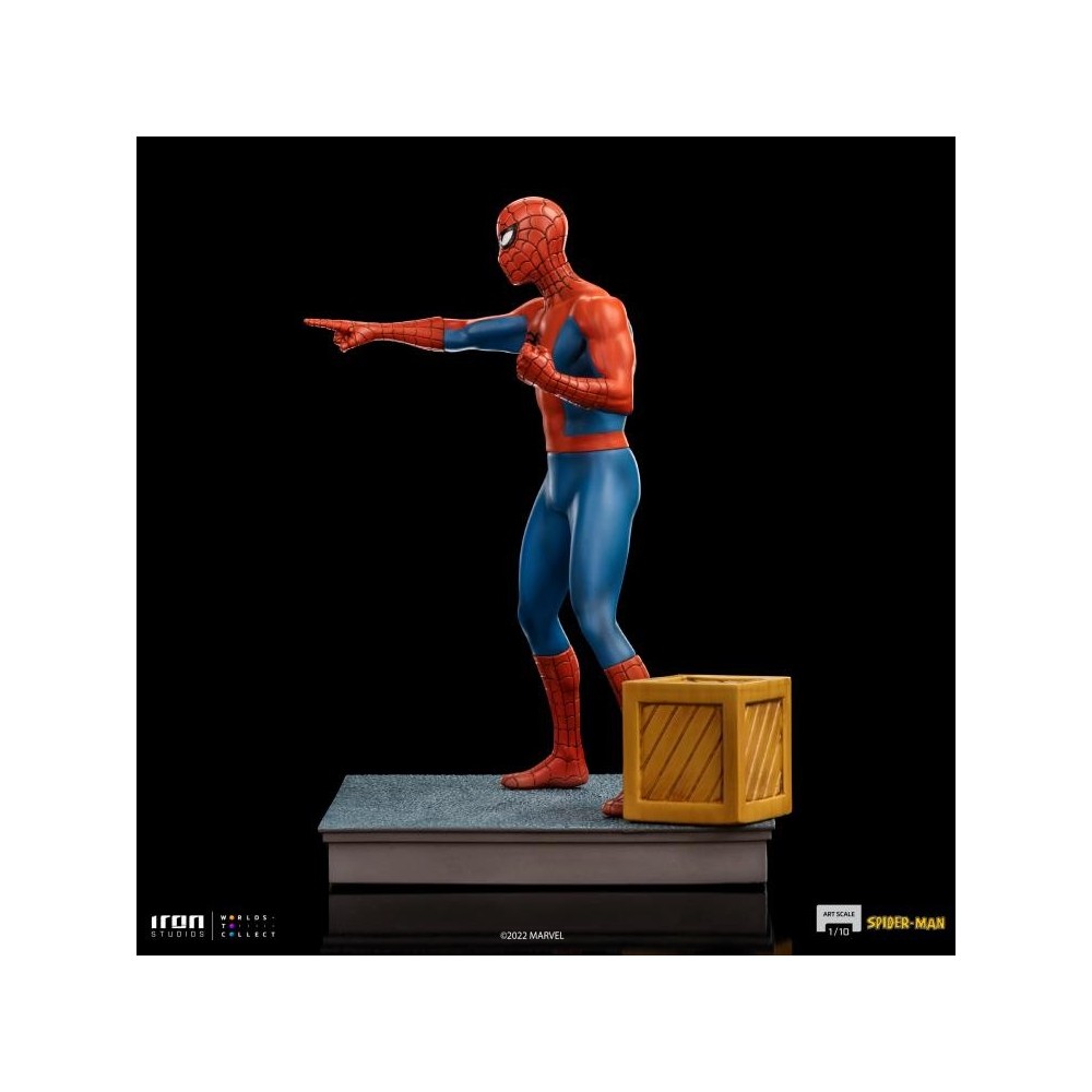 SPIDER-MAN ANIMATED 60'S ART SCALE 1/10 STATUA FIGURE IRON STUDIOS