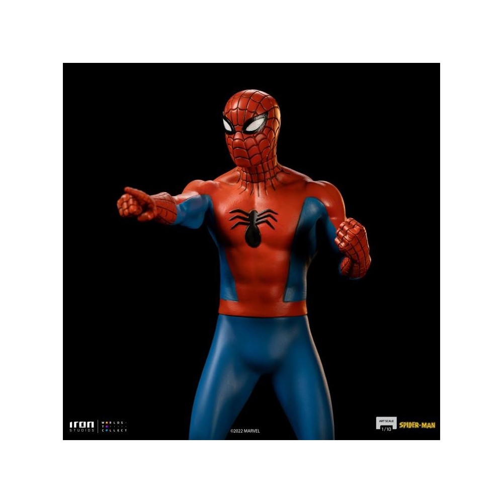 SPIDER-MAN ANIMATED 60'S ART SCALE 1/10 STATUA FIGURE IRON STUDIOS