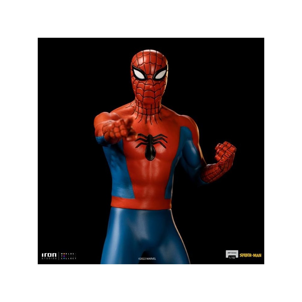 IRON STUDIOS SPIDER-MAN ANIMATED 60'S ART SCALE 1/10 STATUE FIGURE