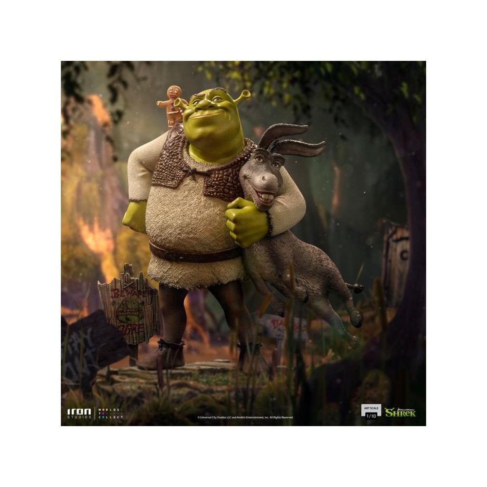 SHREK AND DONKEY ART SCALE 1/10 STATUA FIGURE IRON STUDIOS