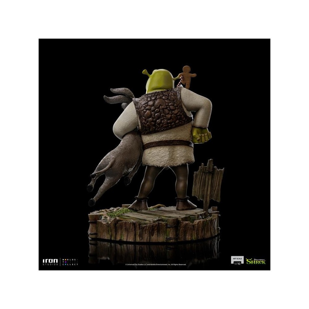 IRON STUDIOS SHREK AND DONKEY ART SCALE 1/10 STATUE FIGURE