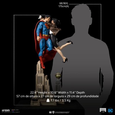 SUPERMAN AND LOIS LANE DIORAMA 1/6 STATUA FIGURE IRON STUDIOS