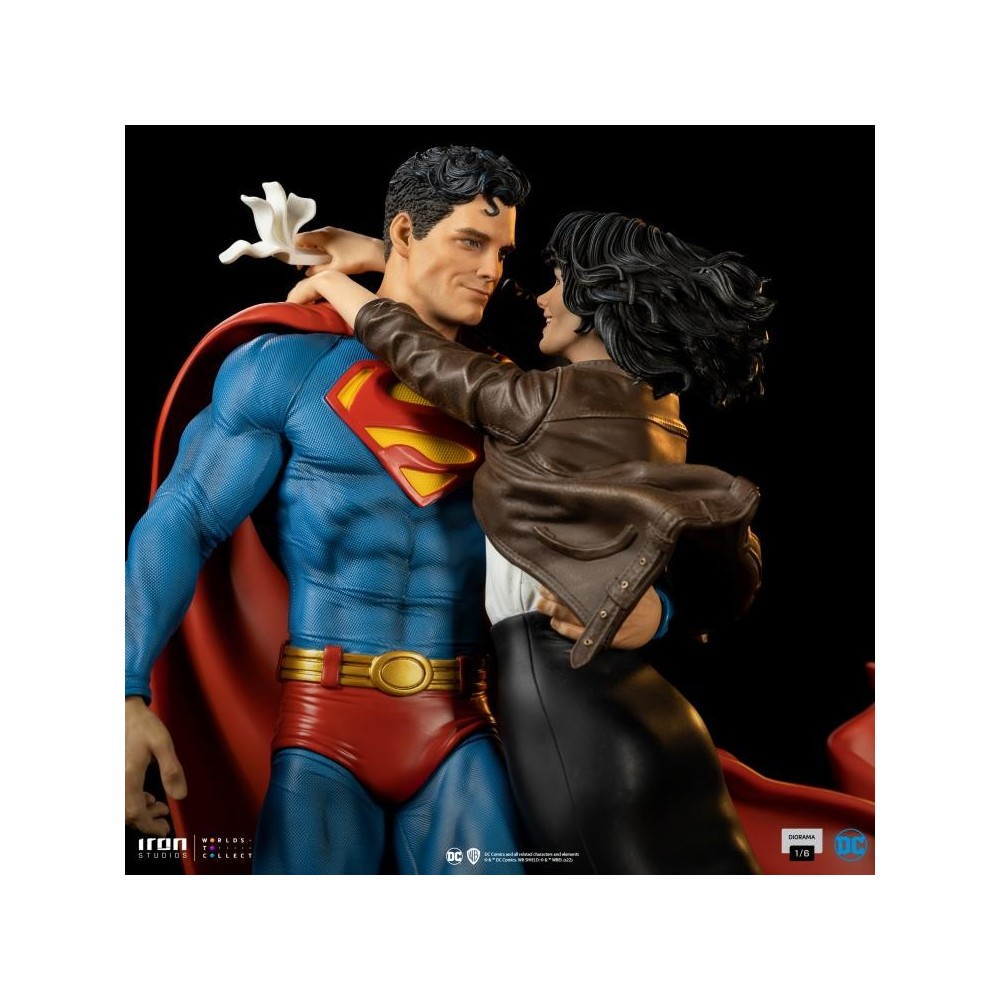 SUPERMAN AND LOIS LANE DIORAMA 1/6 STATUA FIGURE IRON STUDIOS