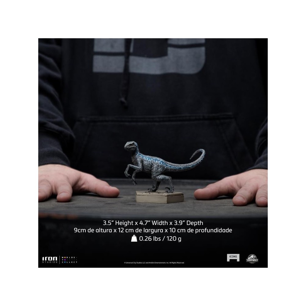 IRON STUDIOS JURASSIC WORLD BLUE STATUE ICONS FIGURE