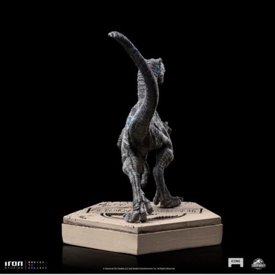 JURASSIC WORLD BLUE STATUA ICONS FIGURE IRON STUDIOS