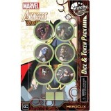 MARVEL HEROCLIX AVENGERS THE WAR OF THE REALMS DICE AND TOKENS SET WIZKIDS