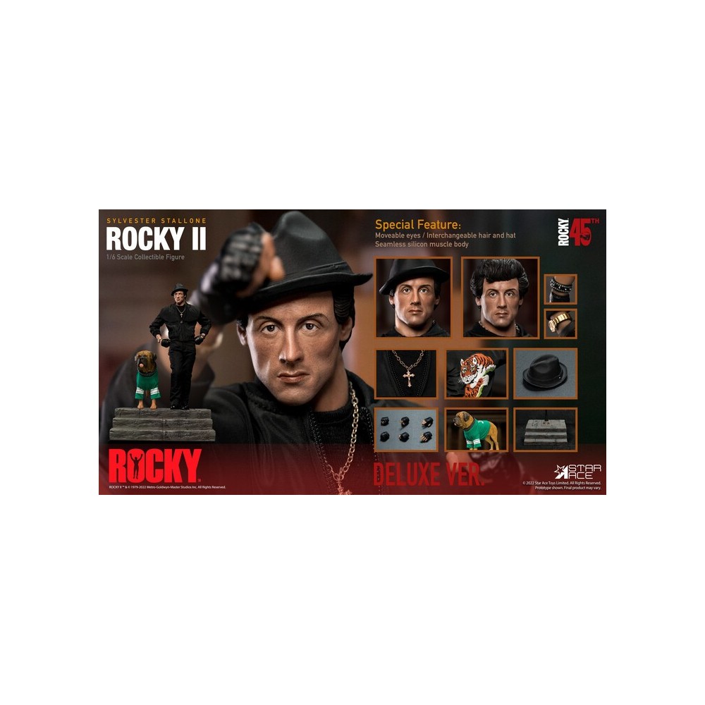 SYLVESTER STALLONE ROCKY BALBOA DELUXE ACTION FIGURE STAR ACE