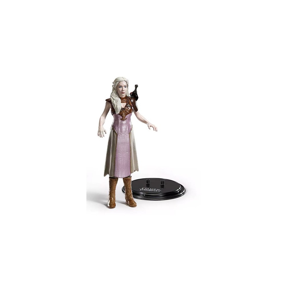 NOBLE COLLECTIONS GAME OF THRONES BENDYFIGS DAENERYS TARGARYEN ACTION FIGURE