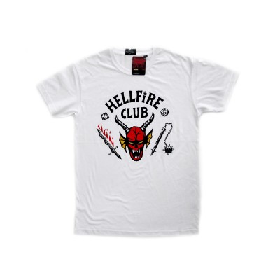 MAGLIA T SHIRT STRANGER THINGS HELLFIRE CLUB