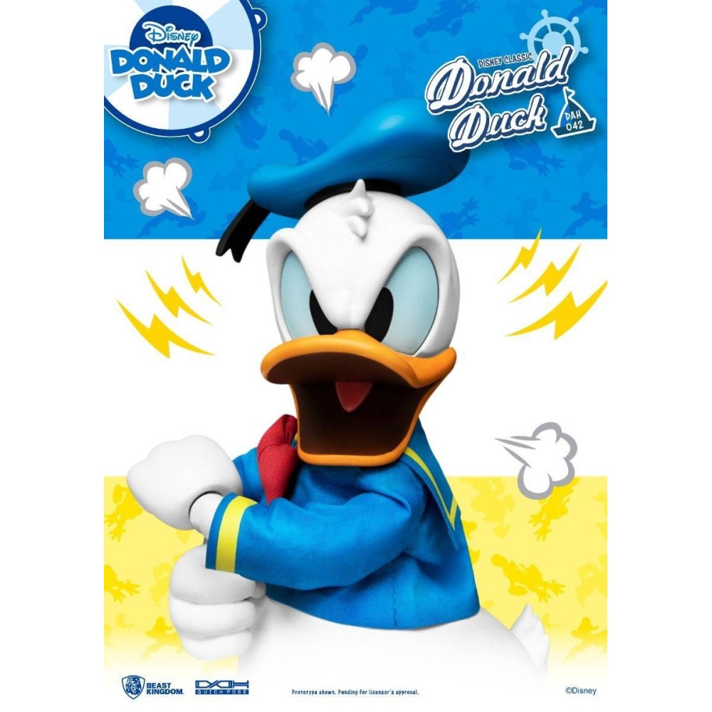 DISNEY CLASSIC DONALD DUCK PAPERINO DAH-042 ACTION FIGURE BEAST KINGDOM