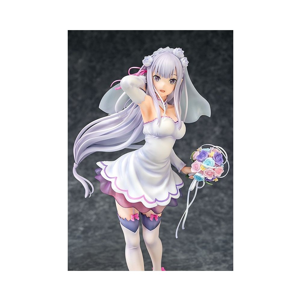 RE:ZERO EMILIA WEDDING VERSION STATUA FIGURE PHAT!