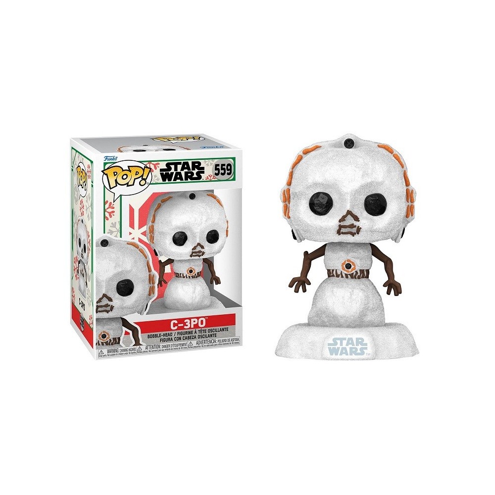 FUNKO FUNKO POP! STAR WARS HOLIDAY C-3PO BOBBLE HEAD KNOCKER FIGURE