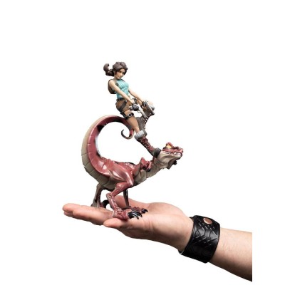 TOMB RAIDER LARA CROFT AND RAPTOR MINI EPICS FIGURE WETA